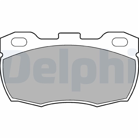 Set Placute Frana,frana Disc Delphi Land Rover LP506