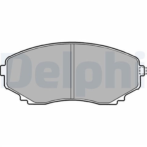 Set Placute Frana,frana Disc Delphi Mazda LP1095