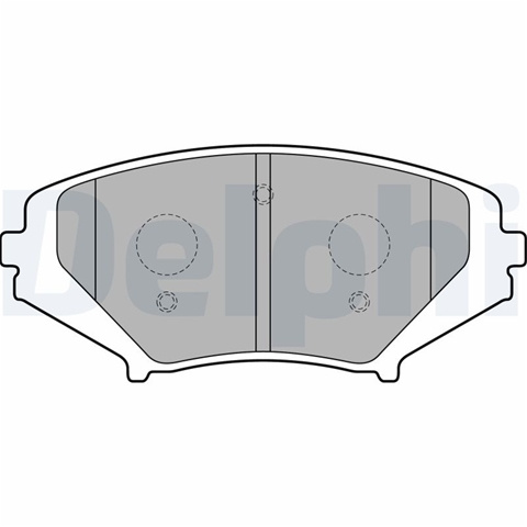 Set Placute Frana,frana Disc Delphi Mazda LP1867