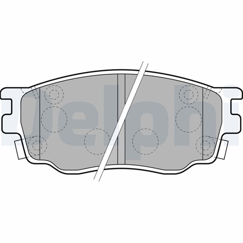 Set Placute Frana,frana Disc Delphi Mazda LP1916