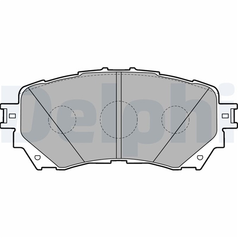 Set Placute Frana,frana Disc Delphi Mazda LP2487