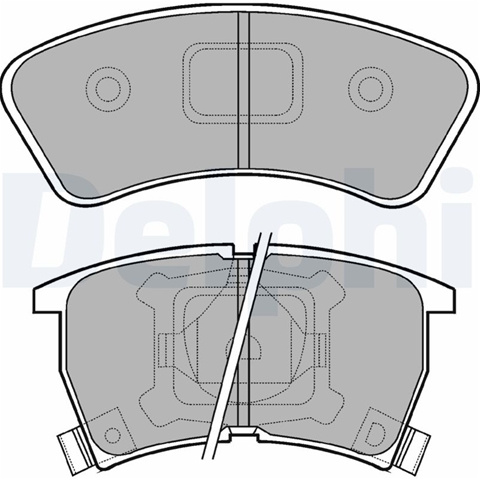 Set Placute Frana,frana Disc Delphi Mazda LP552