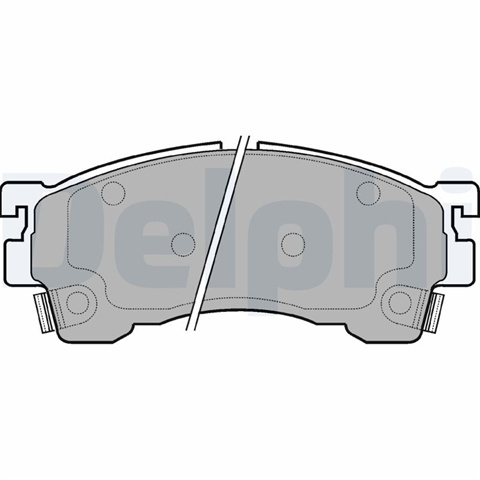 Set Placute Frana,frana Disc Delphi Mazda LP801