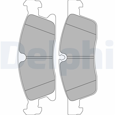 Set Placute Frana,frana Disc Delphi Mercedes-Benz LP2298