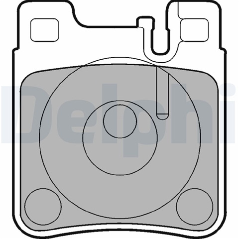 Set Placute Frana,frana Disc Delphi Mercedes-Benz LP841