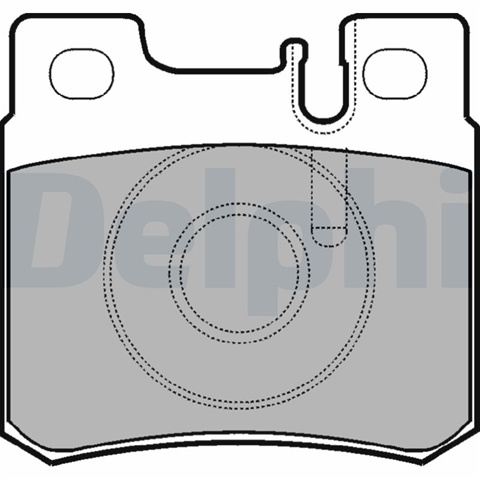 Set Placute Frana,frana Disc Delphi Mercedes-Benz LP946