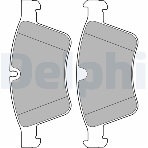Set Placute Frana,frana Disc Delphi Mercedes-Benz LP2139