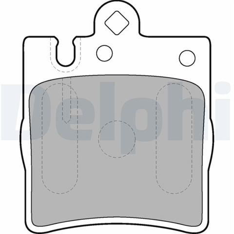 Set Placute Frana,frana Disc Delphi Mercedes-Benz LP1618