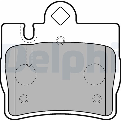 Set Placute Frana,frana Disc Delphi Mercedes-Benz LP1697