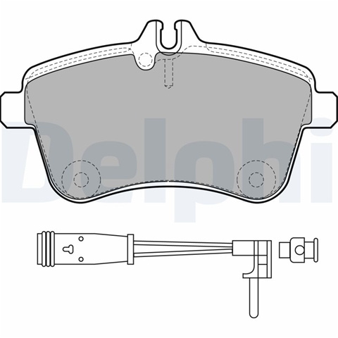 Set Placute Frana,frana Disc Delphi Mercedes-Benz LP1938