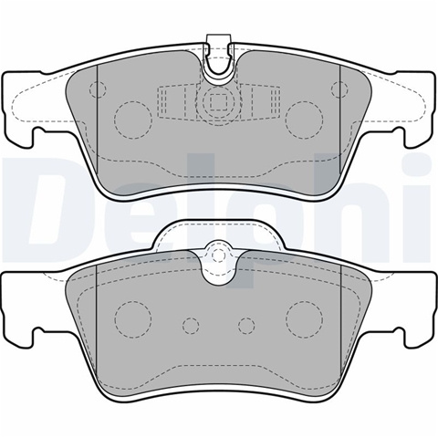 Set Placute Frana,frana Disc Delphi Mercedes-Benz LP2124