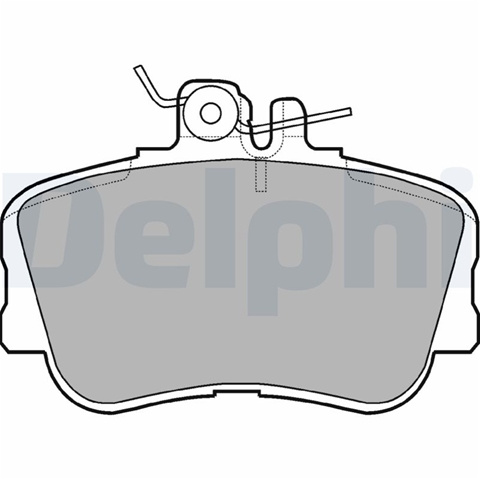 Set Placute Frana,frana Disc Delphi Mercedes-Benz LP881