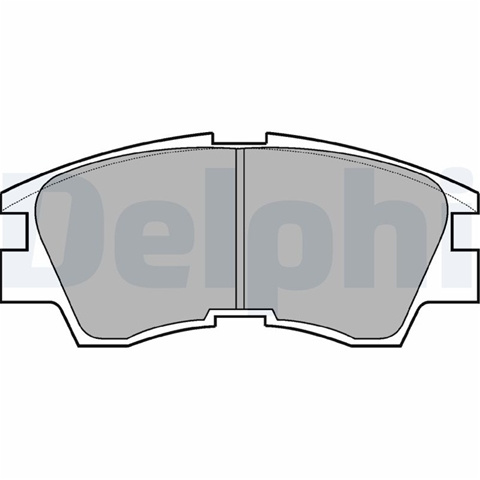 Set Placute Frana,frana Disc Delphi Mitsubishi LP633