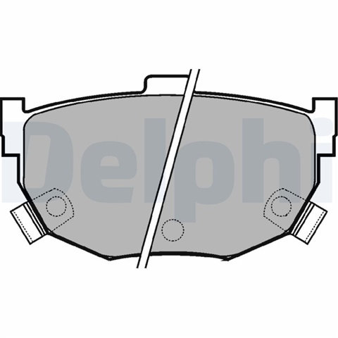 Set Placute Frana,frana Disc Delphi Nissan LP1073