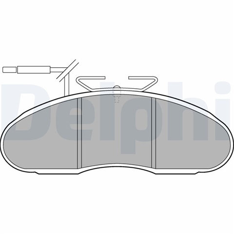 Set Placute Frana,frana Disc Delphi Nissan LP1105