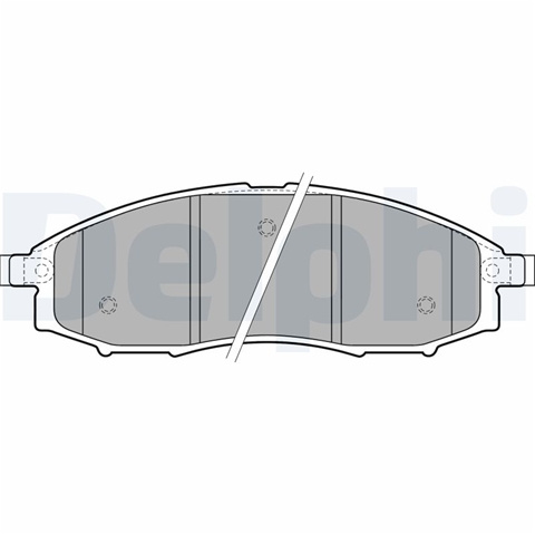 Set Placute Frana,frana Disc Delphi Nissan LP1772