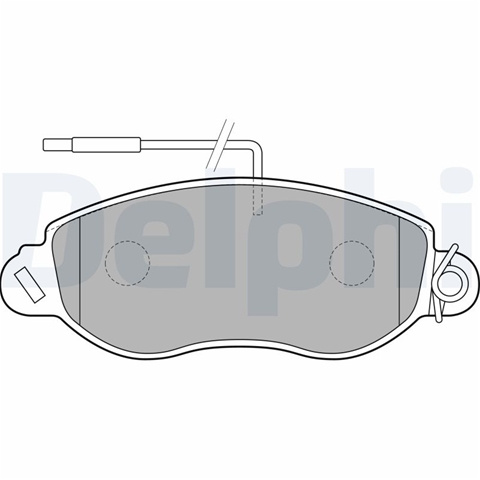 Set Placute Frana,frana Disc Delphi Nissan LP1848