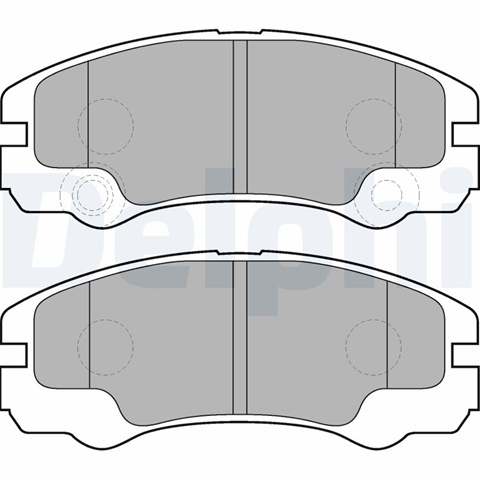 Set Placute Frana,frana Disc Delphi Opel LP1552