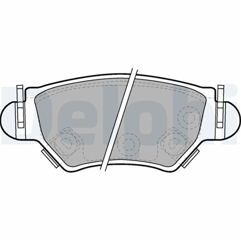 Set Placute Frana,frana Disc Delphi Opel LP1553