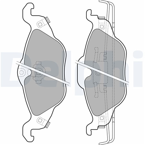 Set Placute Frana,frana Disc Delphi Opel LP1673