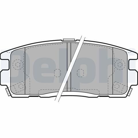 Set Placute Frana,frana Disc Delphi Opel LP1988