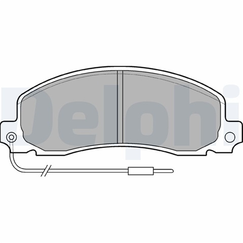 Set Placute Frana,frana Disc Delphi Opel LP504
