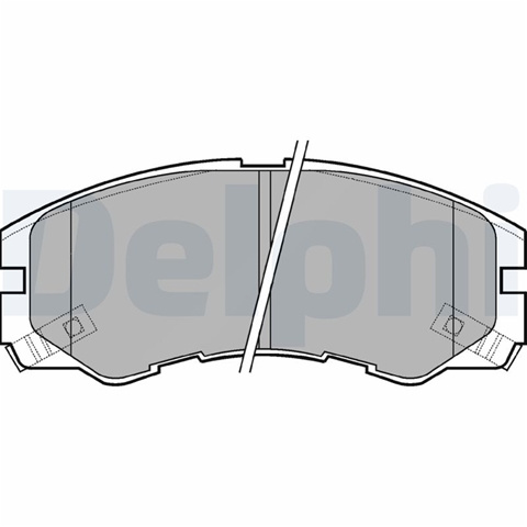 Set Placute Frana,frana Disc Delphi Opel LP964