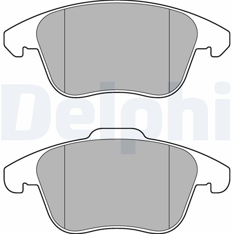 Set Placute Frana,frana Disc Delphi Peugeot LP3175