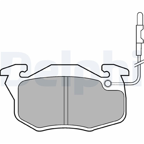 Set Placute Frana,frana Disc Delphi Peugeot LP696