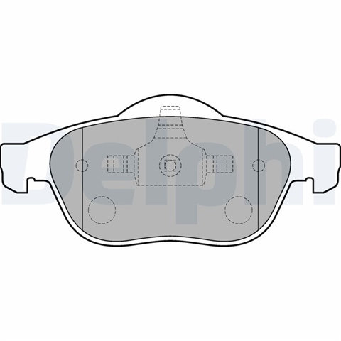 Set Placute Frana,frana Disc Delphi Renault LP1708