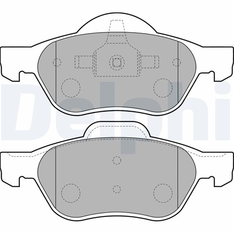 Set Placute Frana,frana Disc Delphi Renault LP1714