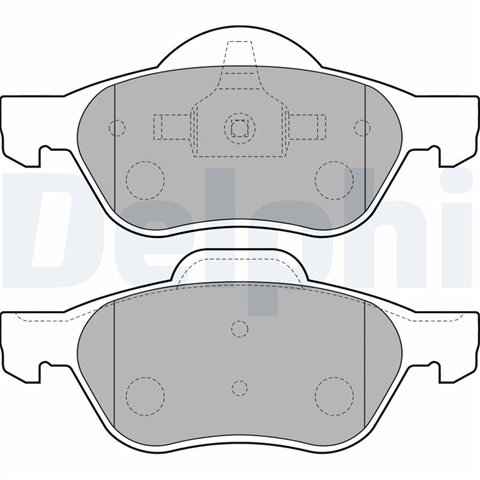 Set Placute Frana,frana Disc Delphi Renault LP1714