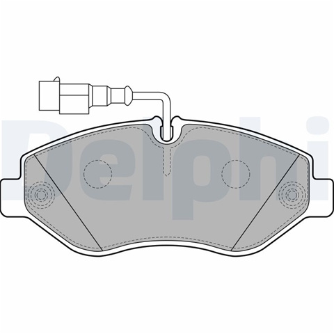 Set Placute Frana,frana Disc Delphi Renault LP2043
