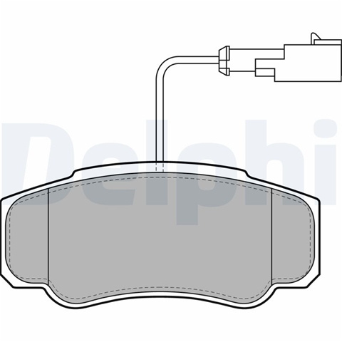 Set Placute Frana,frana Disc Delphi Renault LP2054