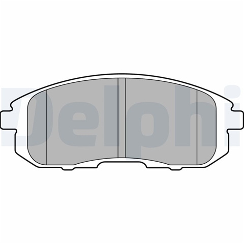 Set Placute Frana,frana Disc Delphi Renault LP2148