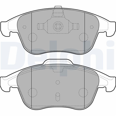 Set Placute Frana,frana Disc Delphi Renault LP2181