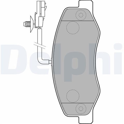 Set Placute Frana,frana Disc Delphi Renault LP2192
