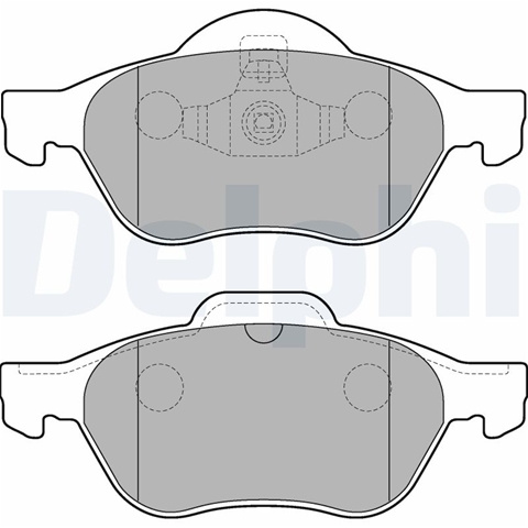 Set Placute Frana,frana Disc Delphi Renault LP2252