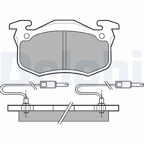 Set Placute Frana,frana Disc Delphi Renault LP491