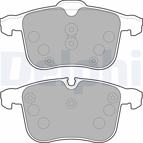 Set Placute Frana,frana Disc Delphi Saab LP1783