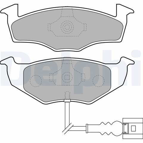 Set Placute Frana,frana Disc Delphi Skoda LP1709