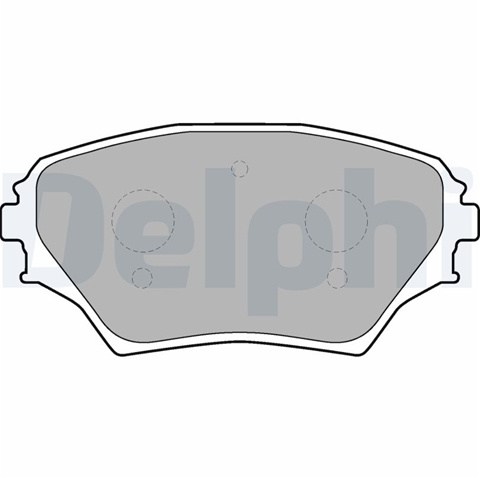 Set Placute Frana,frana Disc Delphi Toyota LP1632