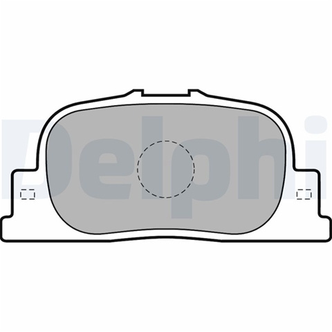 Set Placute Frana,frana Disc Delphi Toyota LP1740
