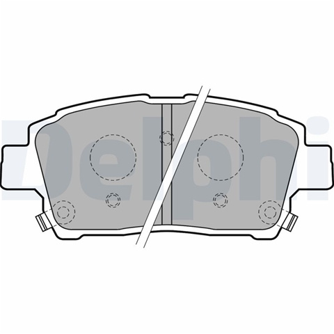 Set Placute Frana,frana Disc Delphi Toyota LP1742