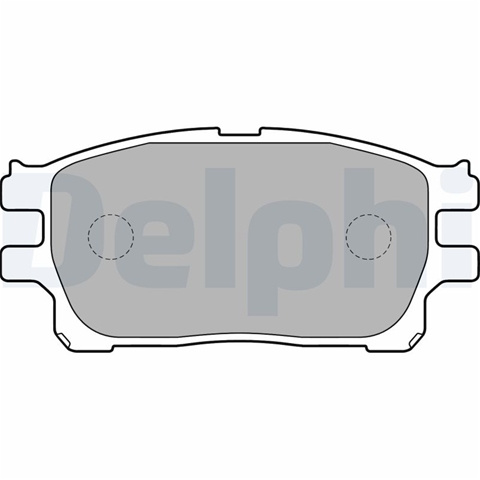 Set Placute Frana,frana Disc Delphi Toyota LP1784