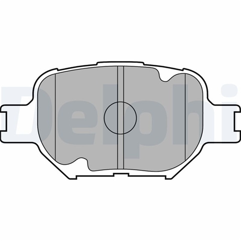 Set Placute Frana,frana Disc Delphi Toyota LP1804