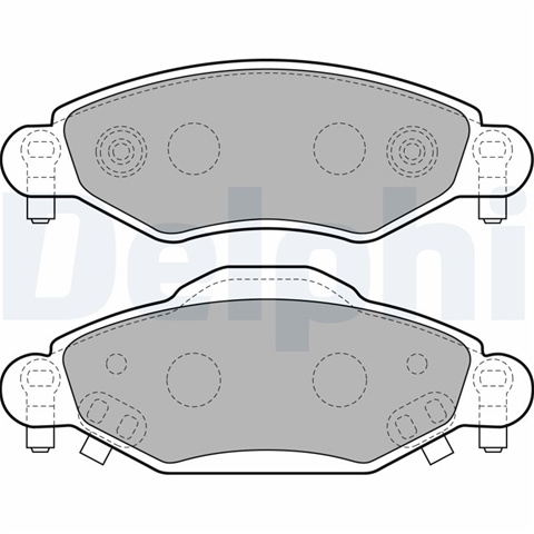 Set Placute Frana,frana Disc Delphi Toyota LP1840