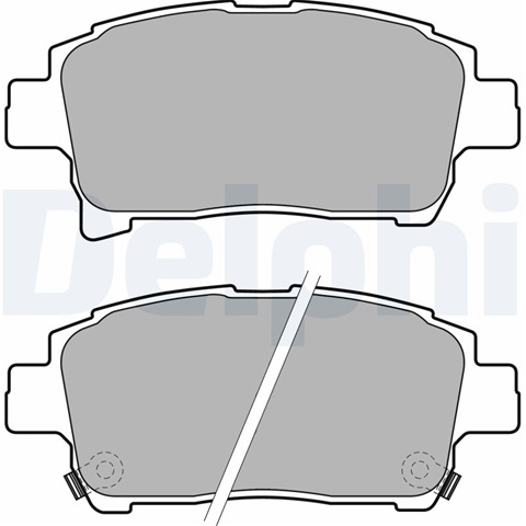 Set Placute Frana,frana Disc Delphi Toyota LP1896
