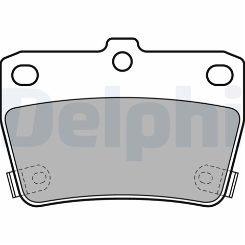 Set Placute Frana,frana Disc Delphi Toyota LP1942