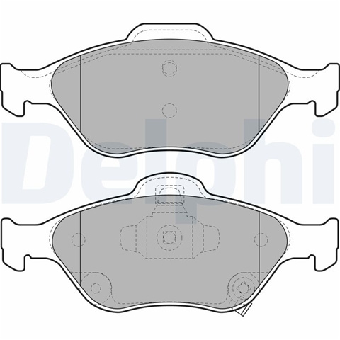 Set Placute Frana,frana Disc Delphi Toyota LP2005